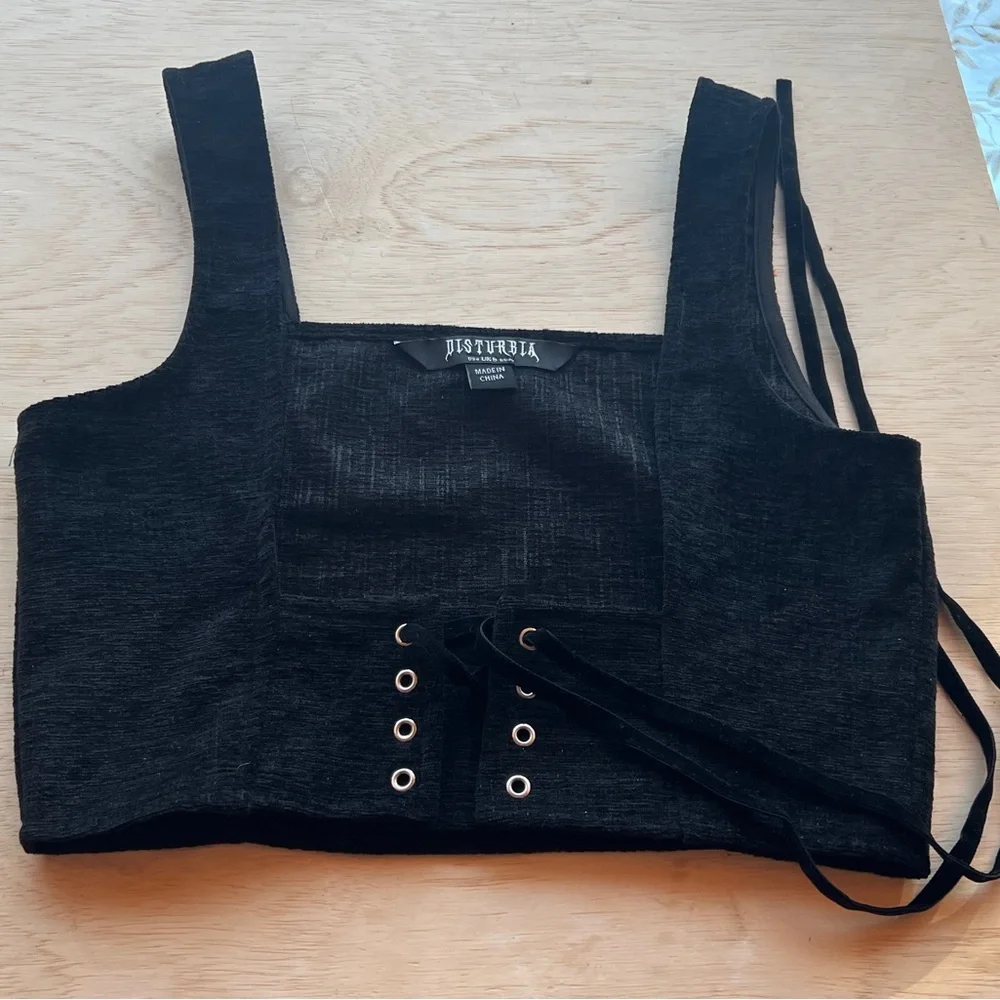 Disturbia Florence Lace-Up Harness Corset Top – US 4 - Picture 4 of 4